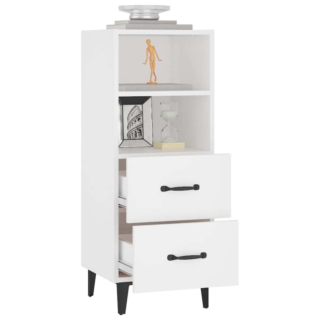 Buffet Blanc 34,5x34x90 cm Bois d'ingénierie - XIOS