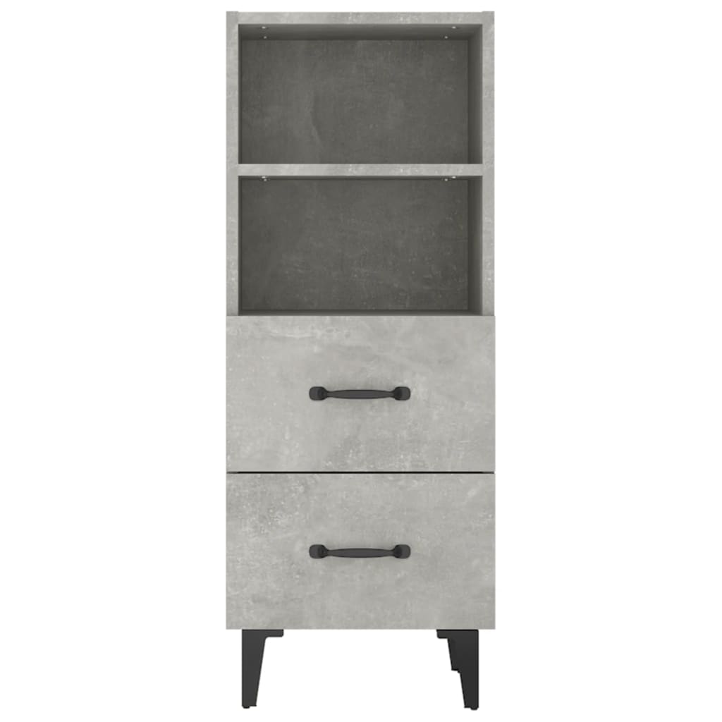 Buffet Gris béton 34,5x34x90 cm Bois d'ingénierie - XIOS