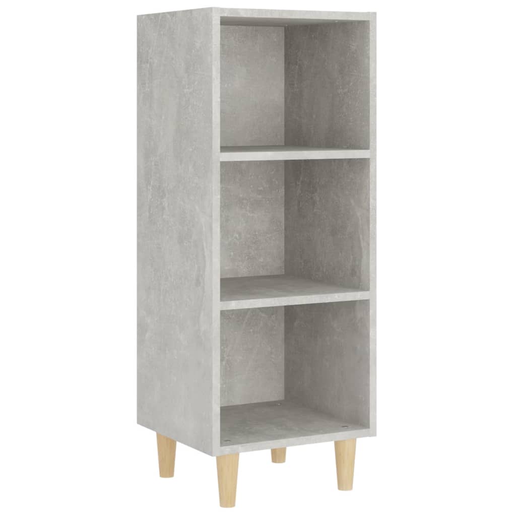 Buffet Gris béton 34,5x32,5x90 cm Bois d'ingénierie - XIOS
