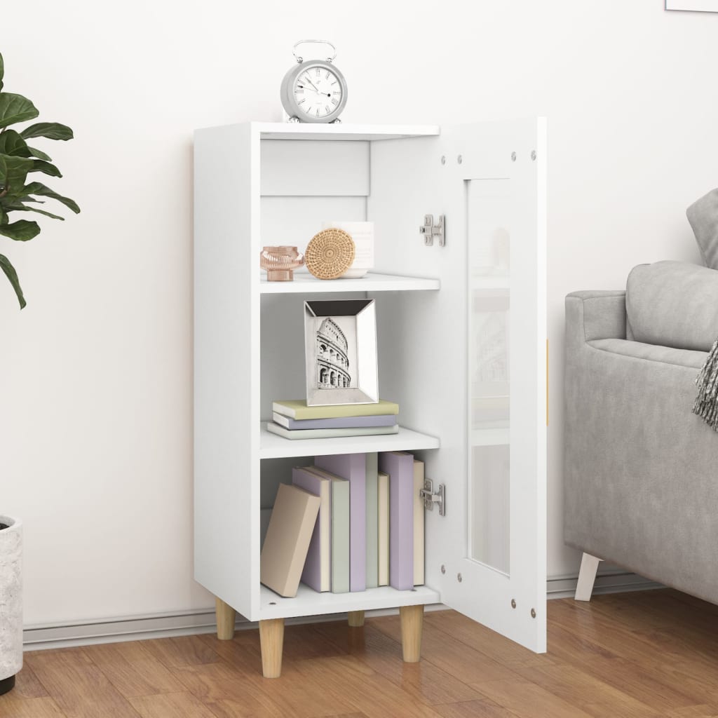 Buffet blanc 34,5x34x90 cm bois d'ingénierie - XIOS