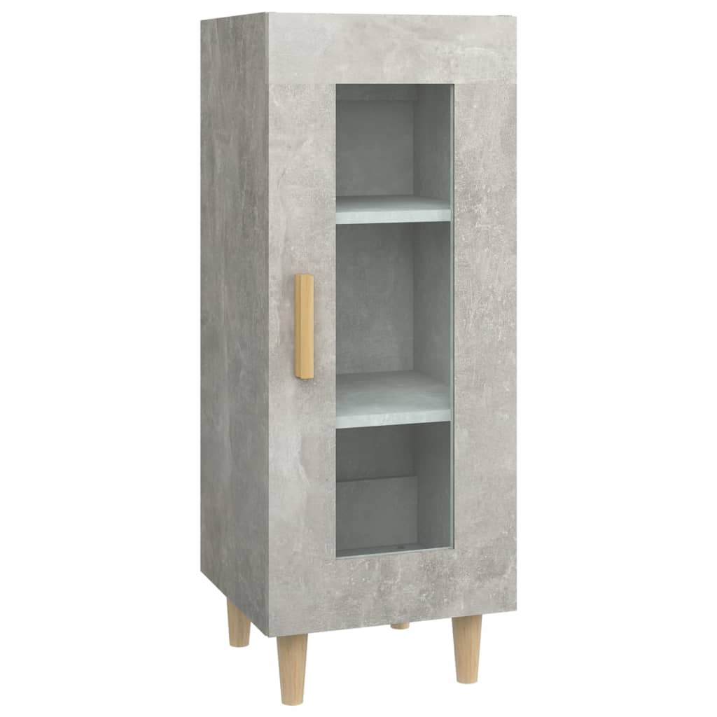 Buffet Gris béton 34,5x34x90 cm Bois d'ingénierie - XIOS