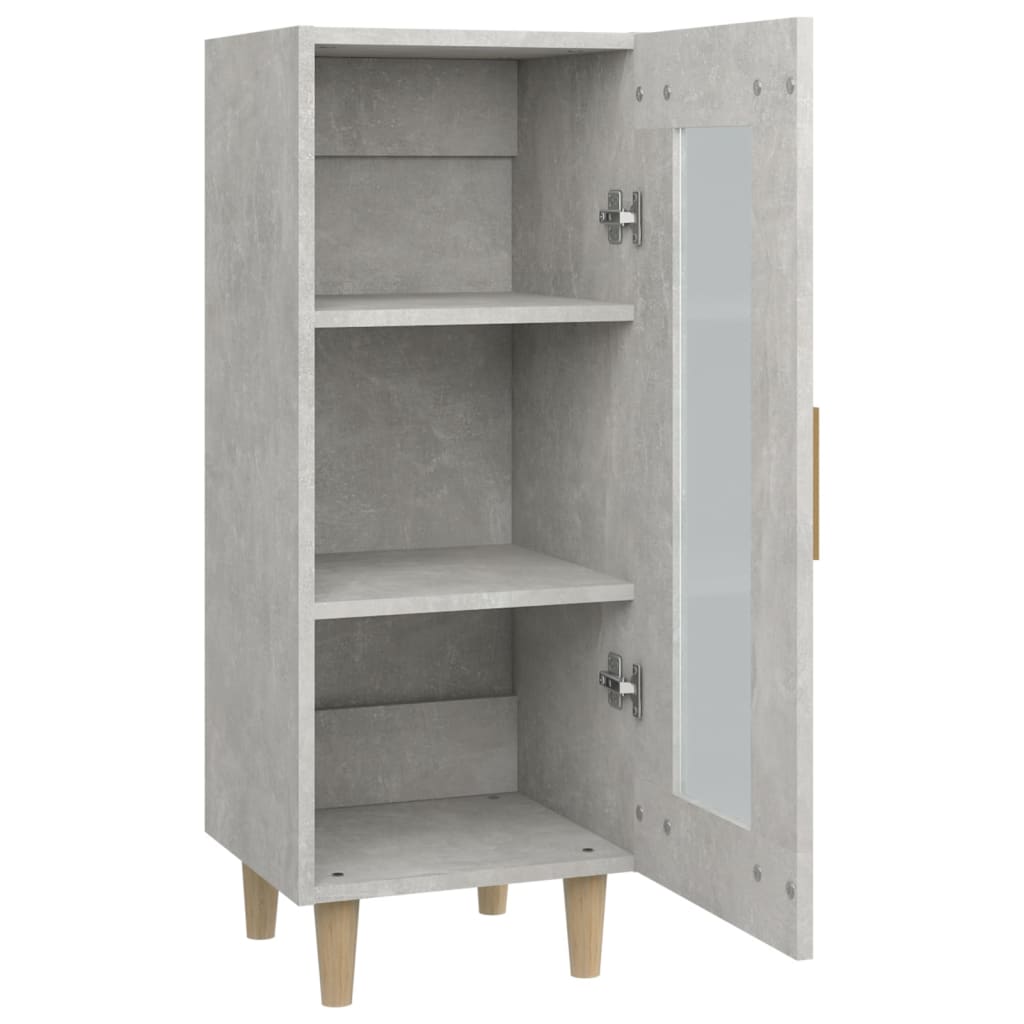 Buffet Gris béton 34,5x34x90 cm Bois d'ingénierie - XIOS
