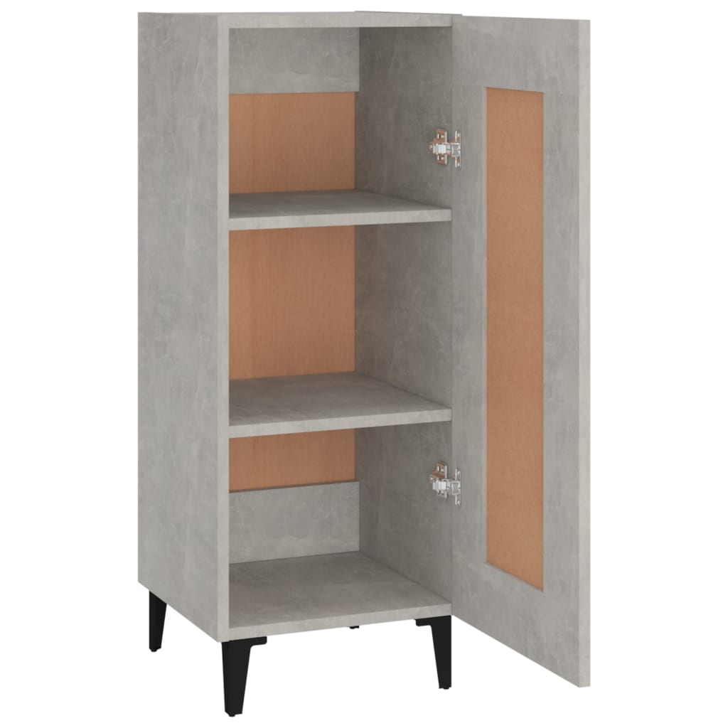 Buffet Gris béton 34,5x34x90 cm Bois d'ingénierie - XIOS