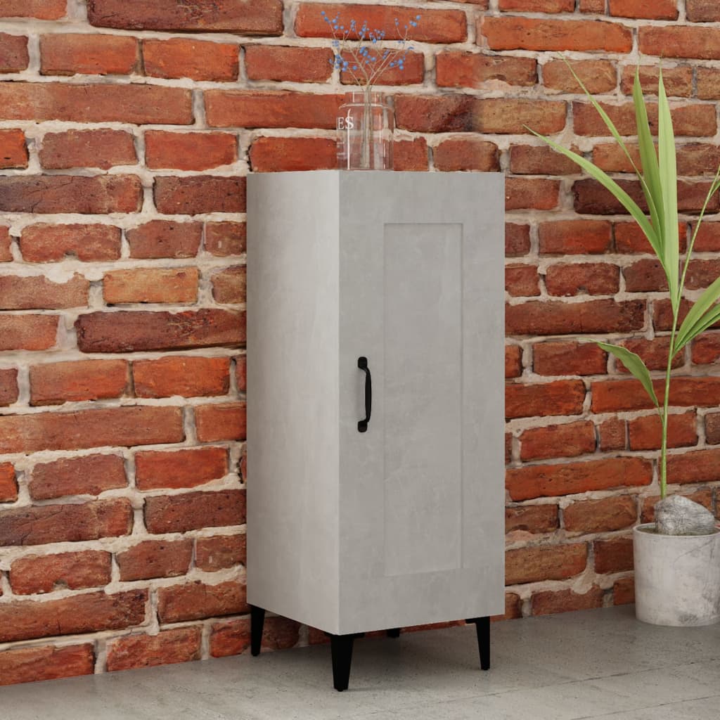 Buffet Gris béton 34,5x34x90 cm Bois d'ingénierie - XIOS