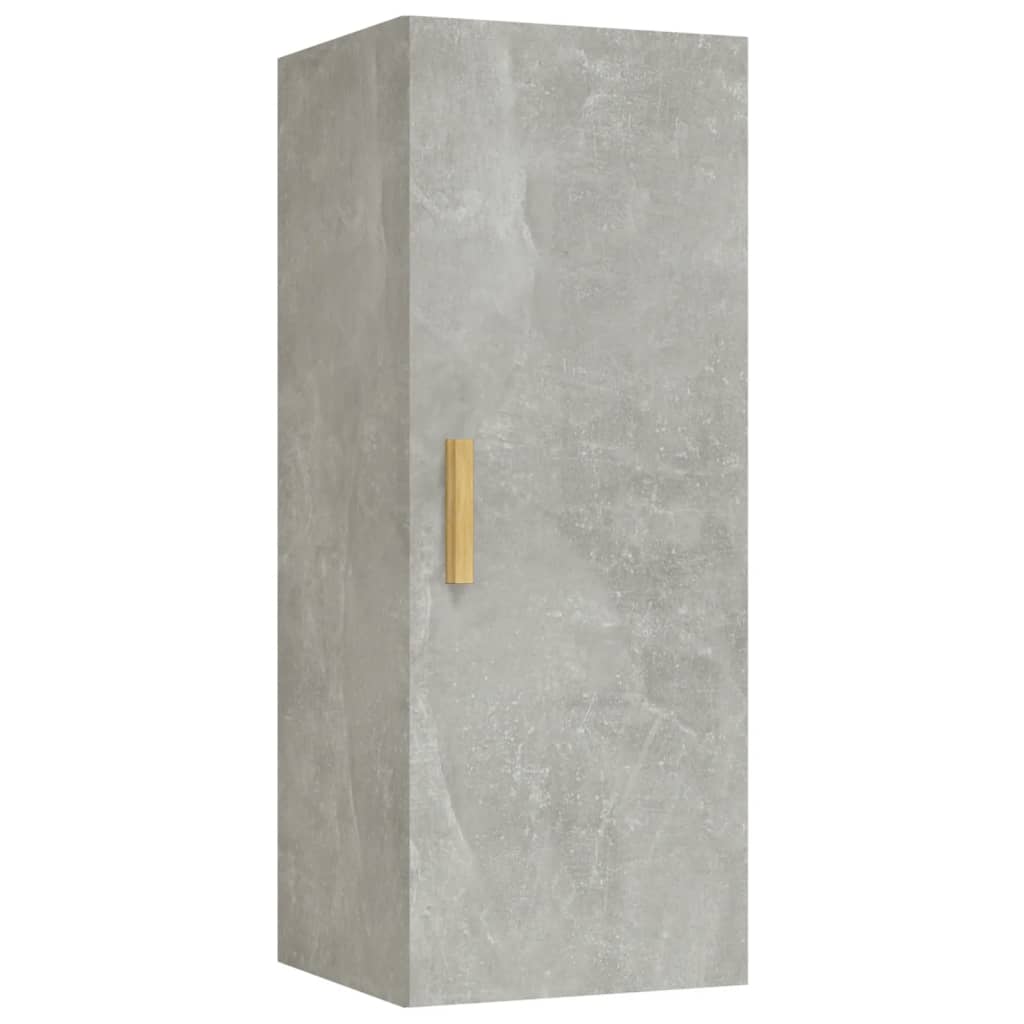 Armoire murale Gris béton 34,5x34x90 cm Bois d'ingénierie - XIOS