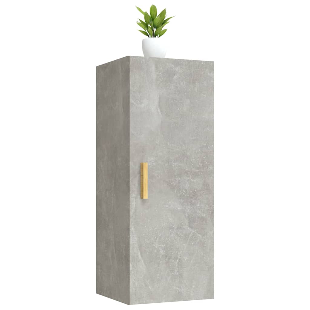 Armoire murale Gris béton 34,5x34x90 cm Bois d'ingénierie - XIOS