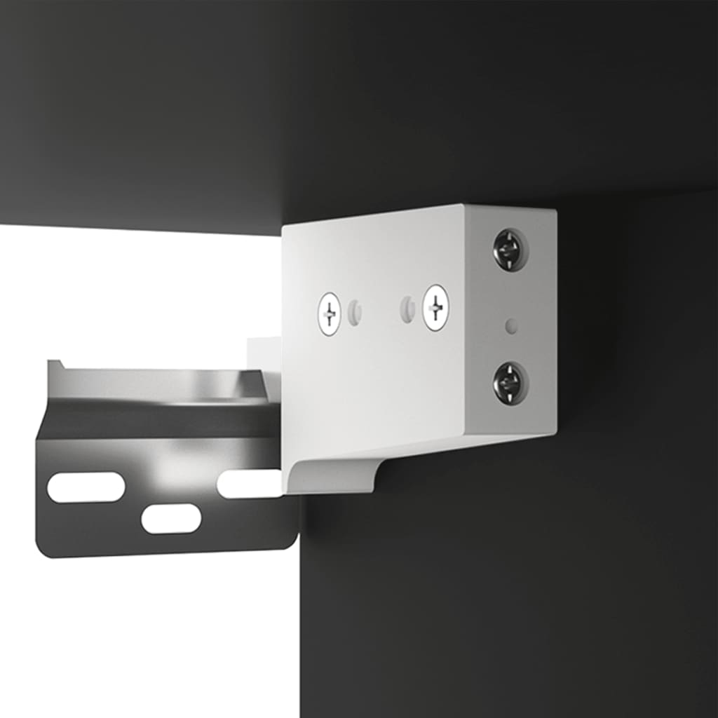 Armoire murale Noir 35x34x90 cm Bois d'ingénierie - XIOS