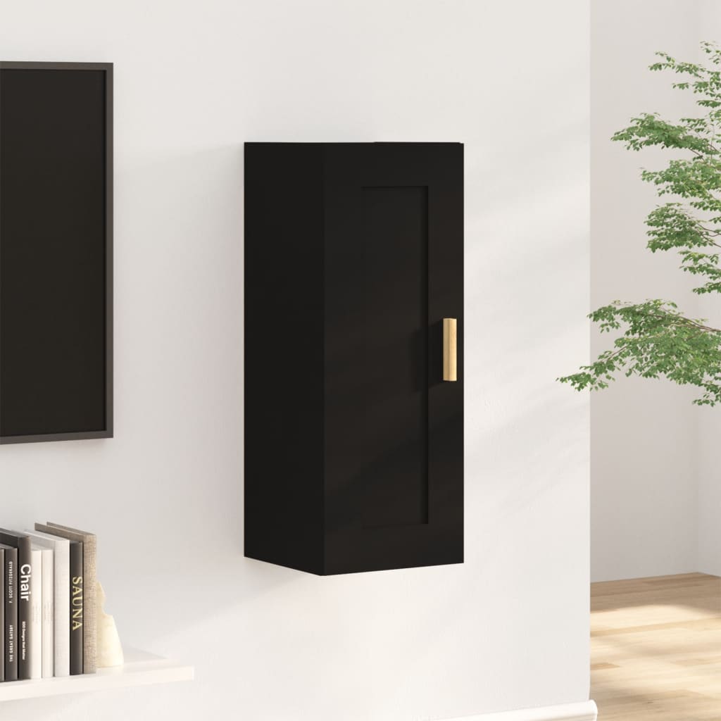 Armoire murale Noir 35x34x90 cm Bois d'ingénierie - XIOS