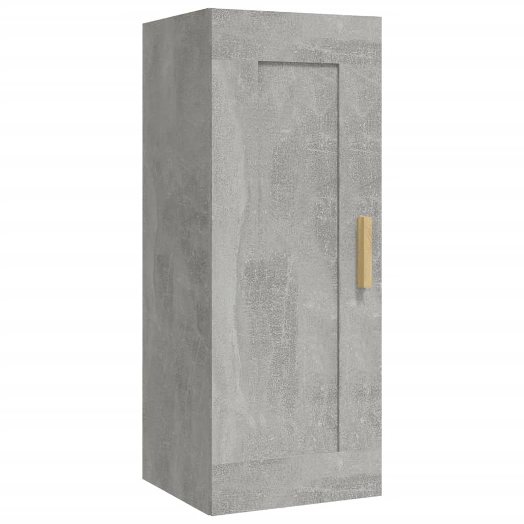 Armoire murale Gris béton 35x34x90 cm Bois d'ingénierie - XIOS