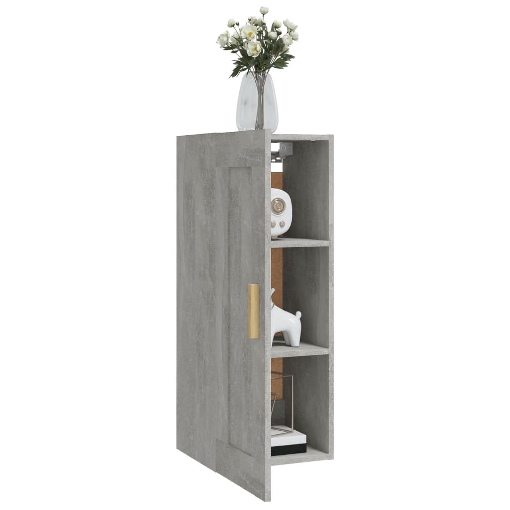 Armoire murale Gris béton 35x34x90 cm Bois d'ingénierie - XIOS