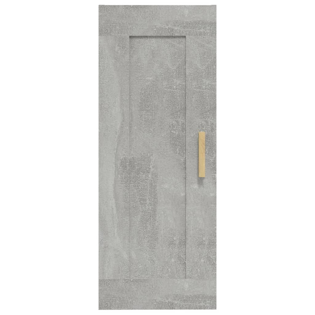 Armoire murale Gris béton 35x34x90 cm Bois d'ingénierie - XIOS