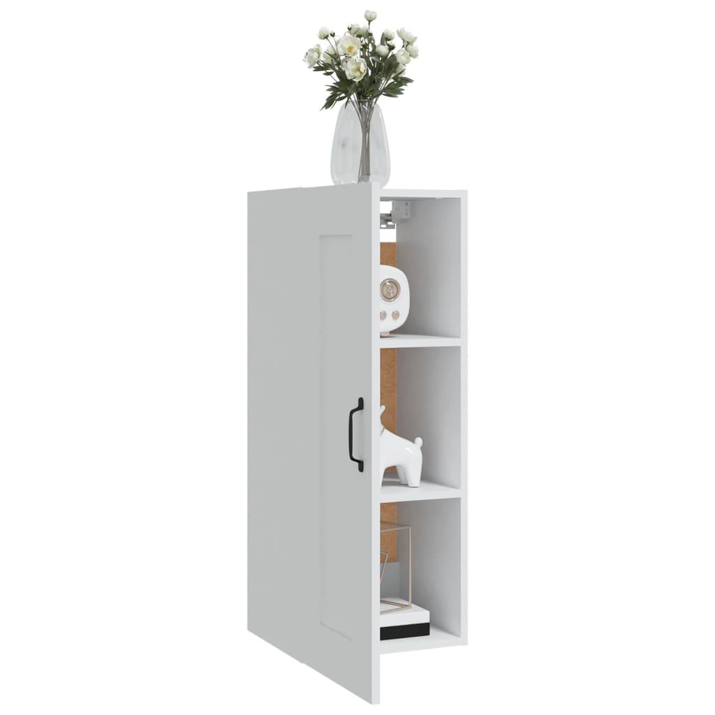 Armoire suspendue Blanc 35x34x90 cm Bois d'ingénierie - XIOS