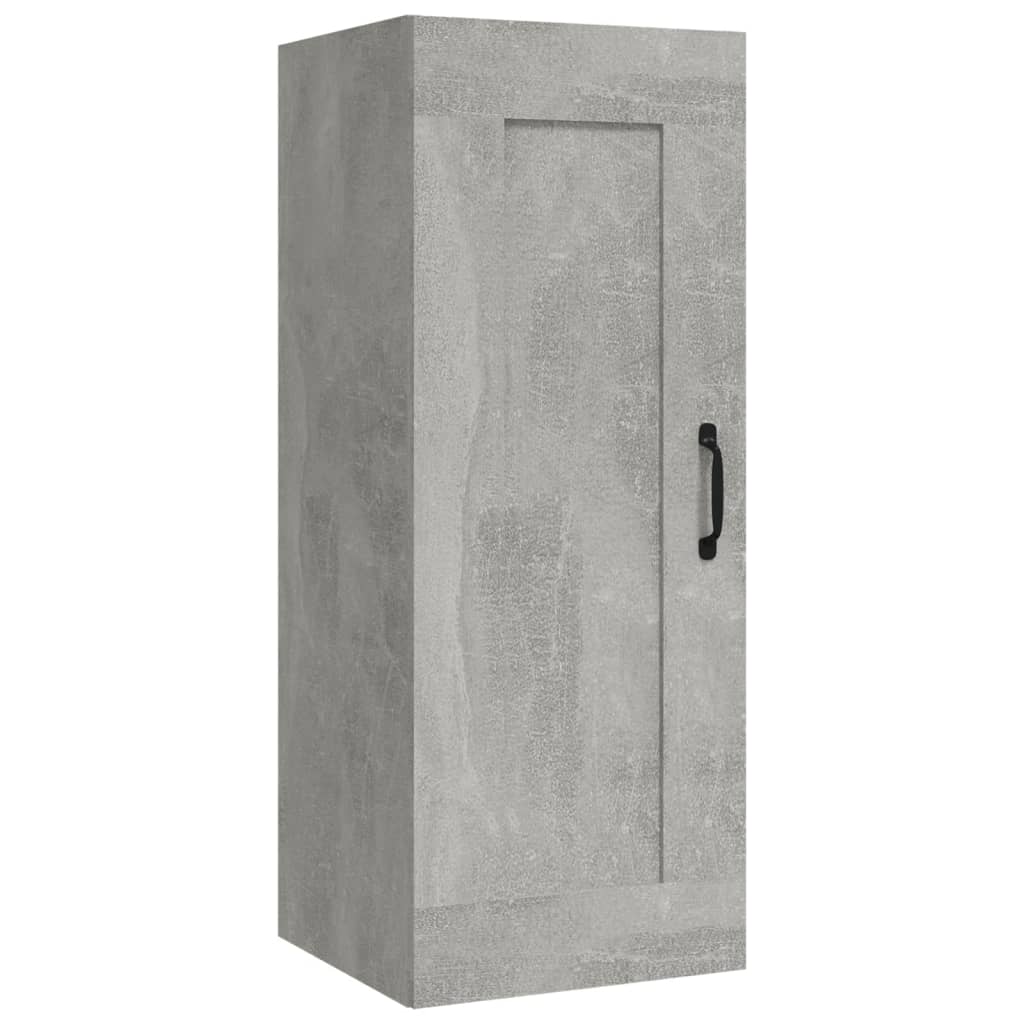 Armoire suspendue Gris béton 35x34x90 cm Bois d'ingénierie - XIOS