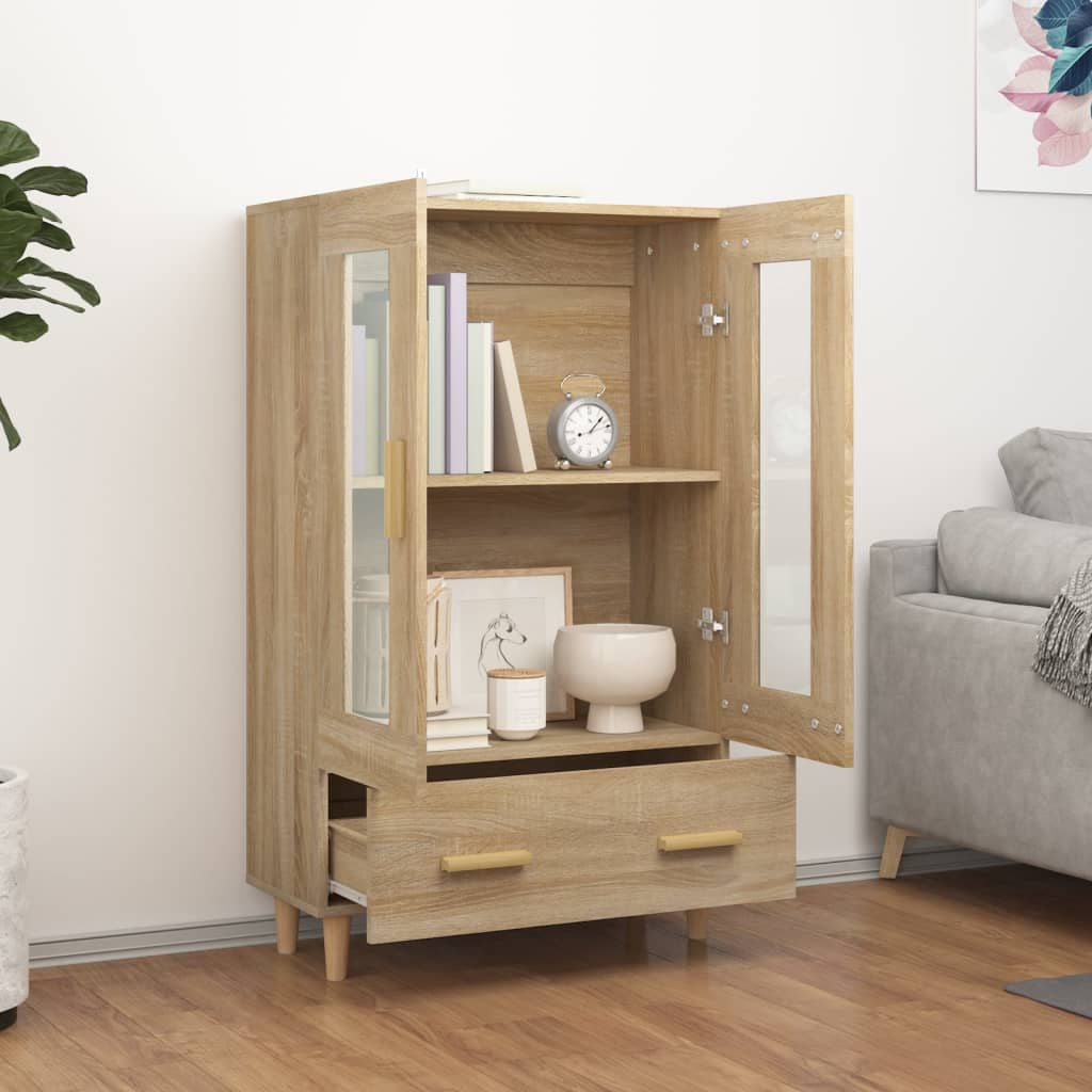 Buffet haut Chêne sonoma 70x31x115 cm Bois d'ingénierie - XIOS