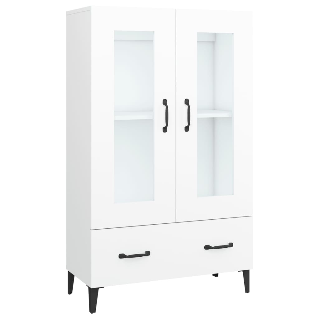 Buffet haut Blanc 70x31x115 cm Bois d'ingénierie - XIOS