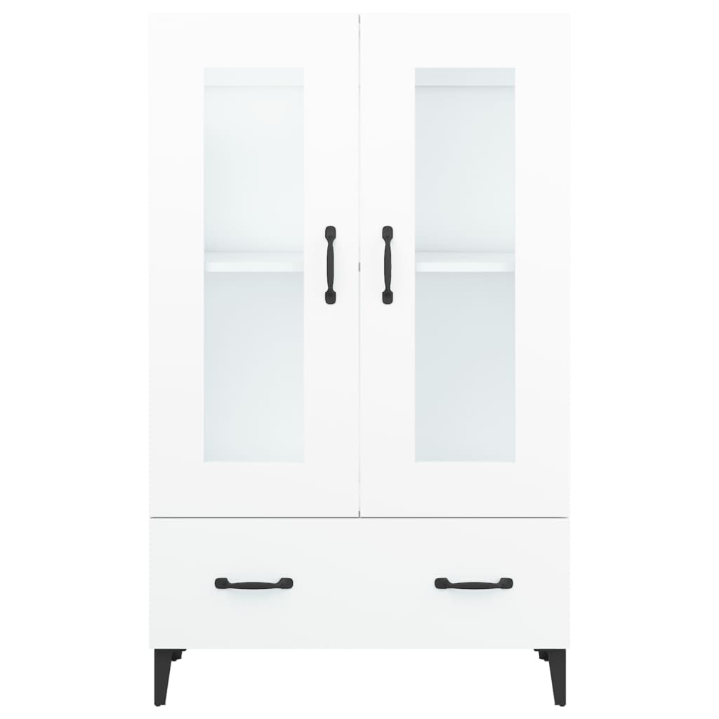 Buffet haut Blanc 70x31x115 cm Bois d'ingénierie - XIOS