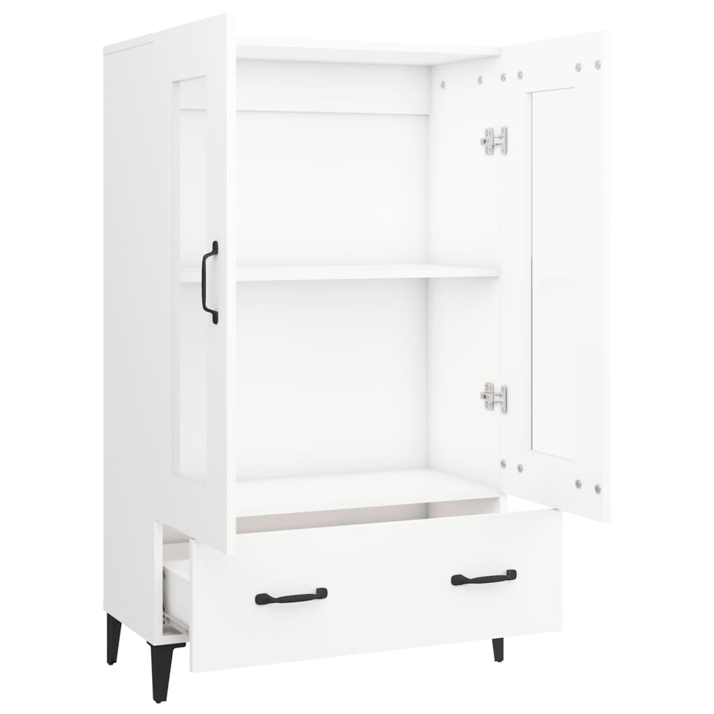 Buffet haut Blanc 70x31x115 cm Bois d'ingénierie - XIOS