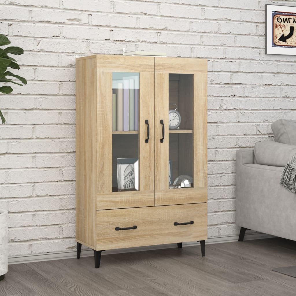 Buffet haut Chêne sonoma 70x31x115 cm Bois d'ingénierie - XIOS