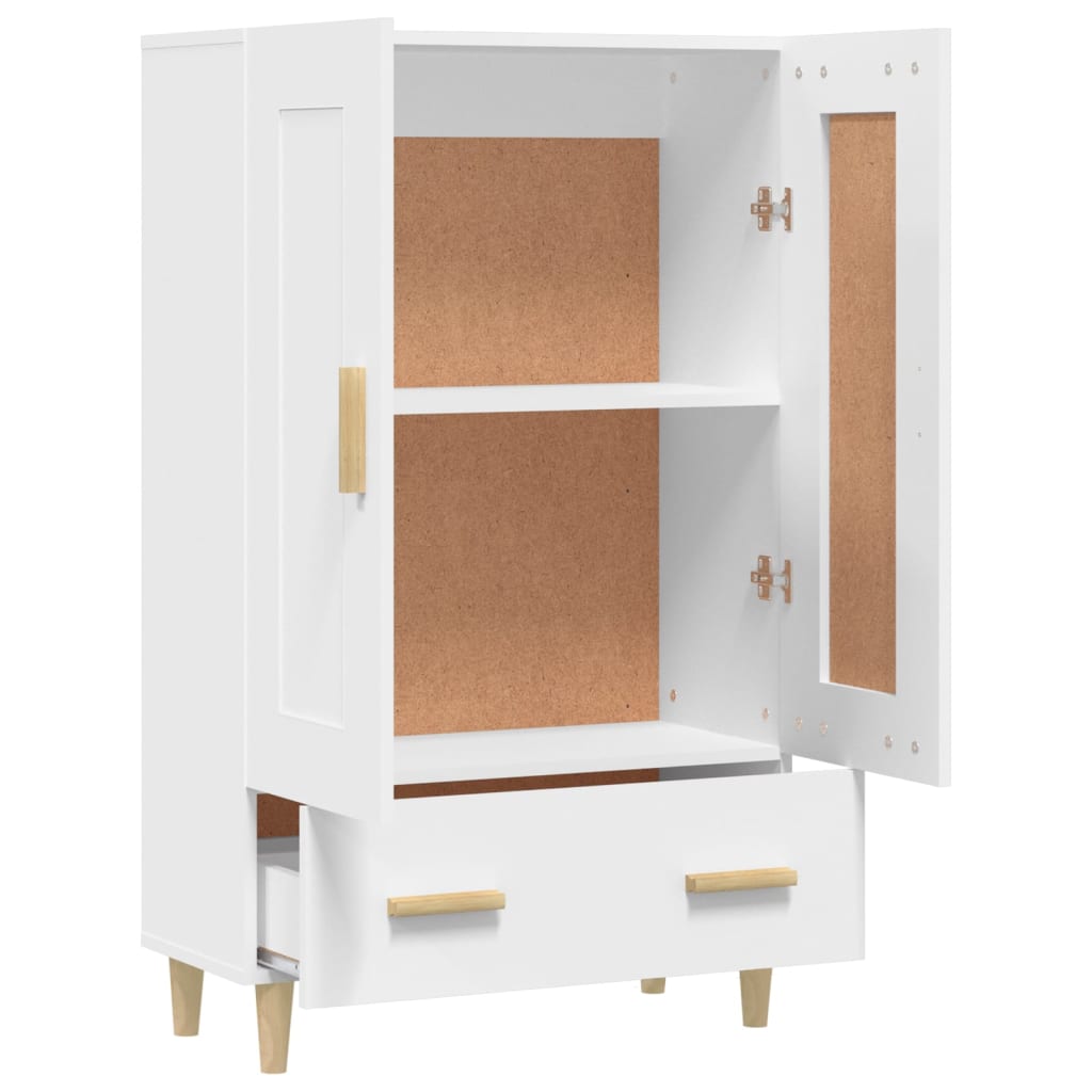 Buffet haut Blanc 70x31x115 cm Bois d'ingénierie - XIOS