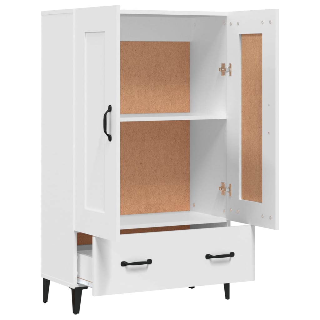 Buffet haut Blanc 70x31x115 cm Bois d'ingénierie - XIOS