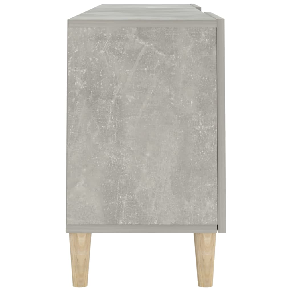 Meuble TV Gris béton 150x30x50 cm Bois d'ingénierie - XIOS