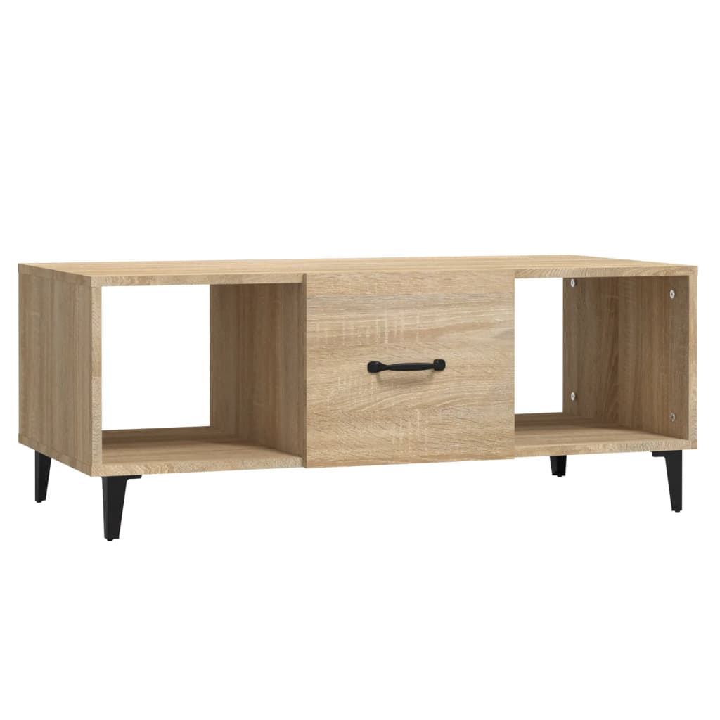 Table basse Chêne sonoma 102x50x40 cm Bois d'ingénierie - XIOS