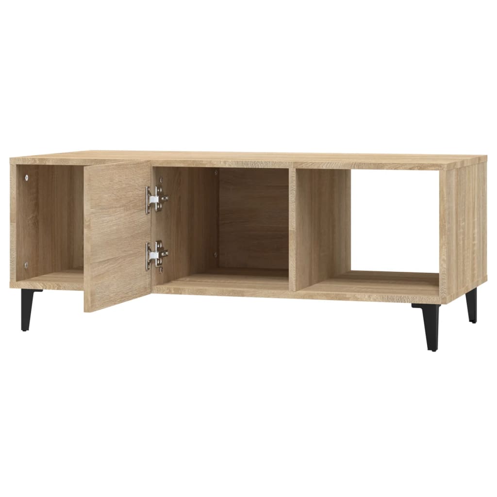 Table basse Chêne sonoma 102x50x40 cm Bois d'ingénierie - XIOS