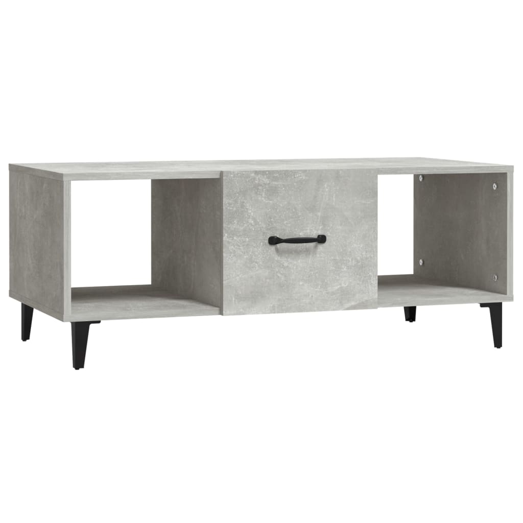 Table basse Gris béton 102x50x40 cm Bois d'ingénierie - XIOS
