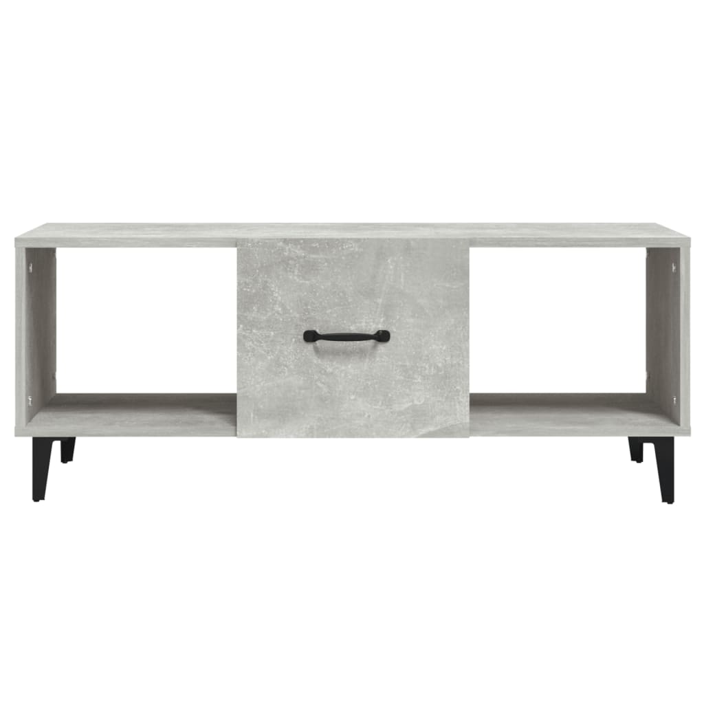 Table basse Gris béton 102x50x40 cm Bois d'ingénierie - XIOS