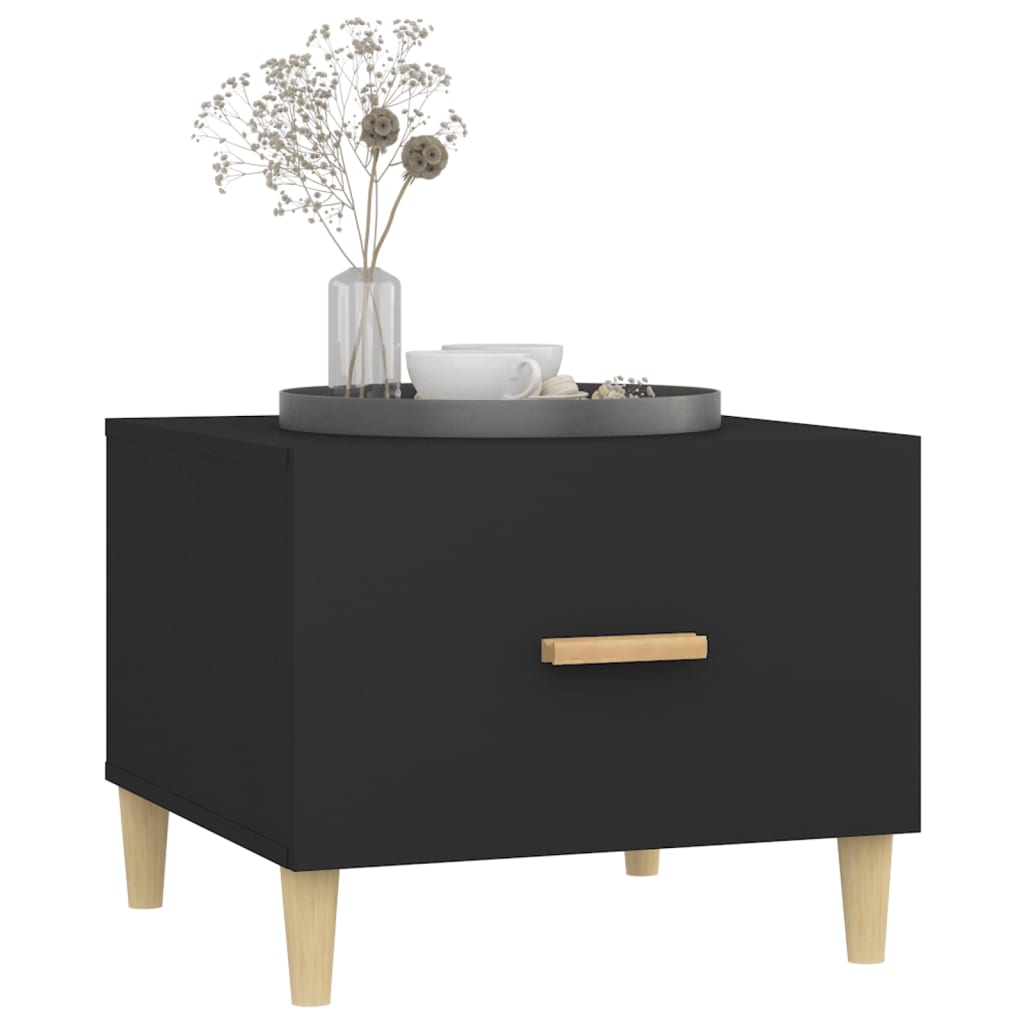 Table basse Noir 50x50x40 cm Bois d'ingénierie - XIOS