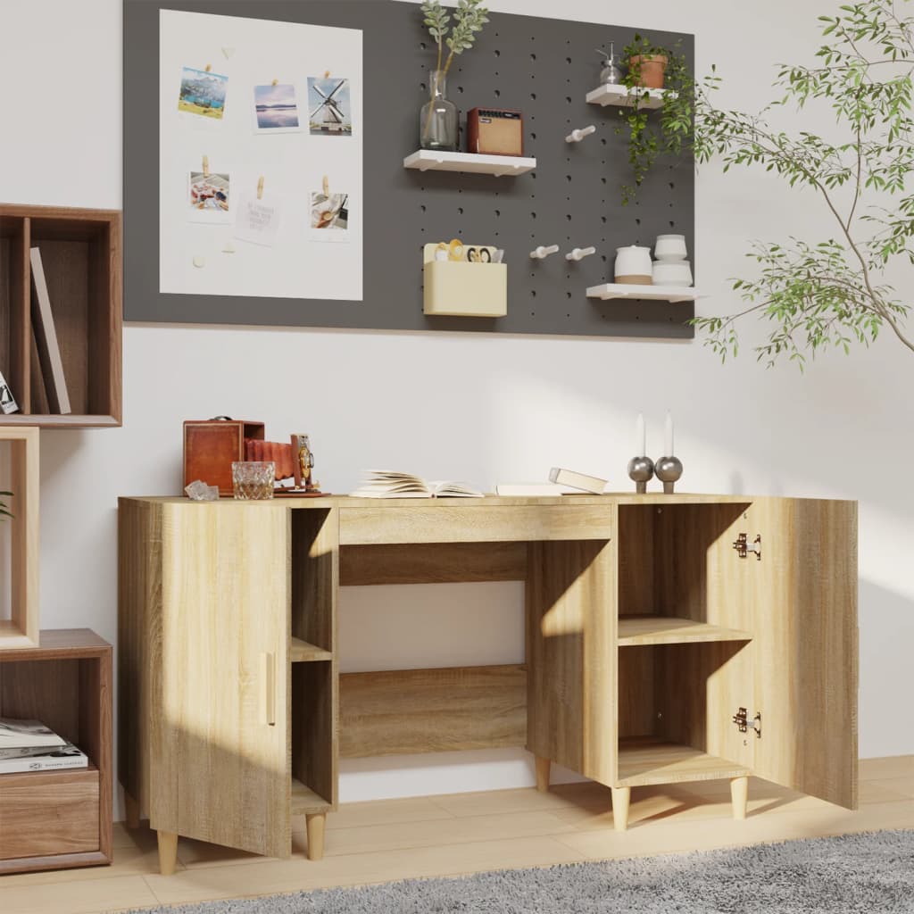 Bureau Chêne sonoma 140x50x75 cm Bois d'ingénierie - XIOS