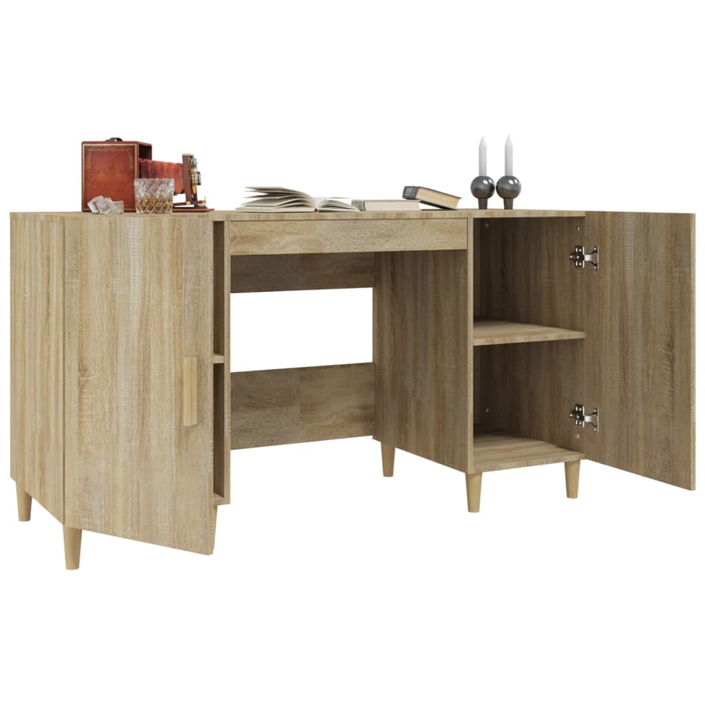 Bureau Chêne sonoma 140x50x75 cm Bois d'ingénierie - XIOS