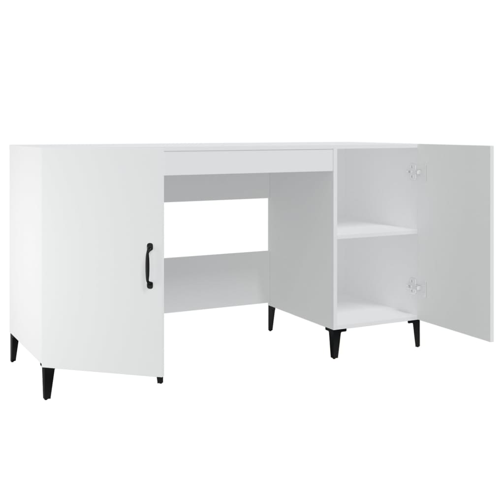 Bureau Blanc 140x50x75 cm Bois d'ingénierie - XIOS