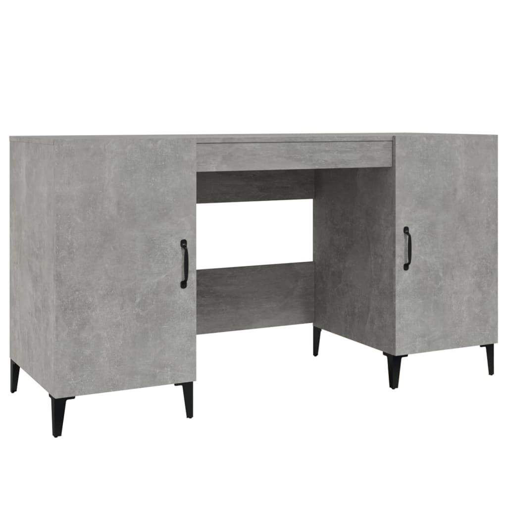 Bureau Gris béton 140x50x75 cm Bois d'ingénierie - XIOS