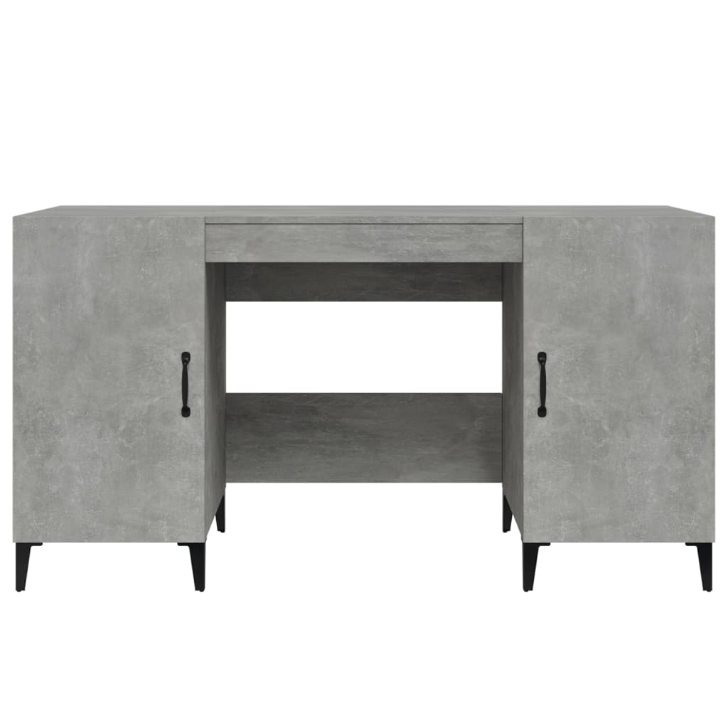 Bureau Gris béton 140x50x75 cm Bois d'ingénierie - XIOS