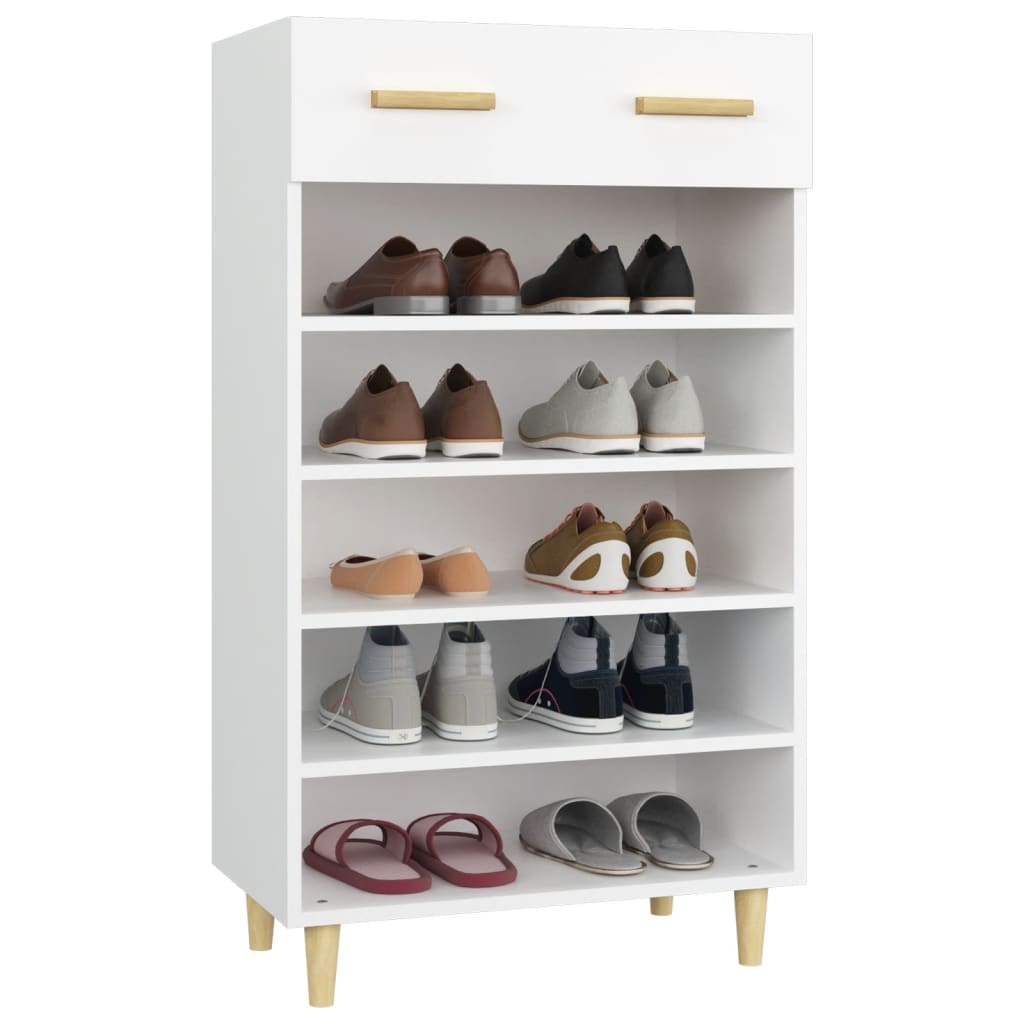 Armoire à chaussures Blanc 60x35x105 cm Bois d'ingénierie - XIOS
