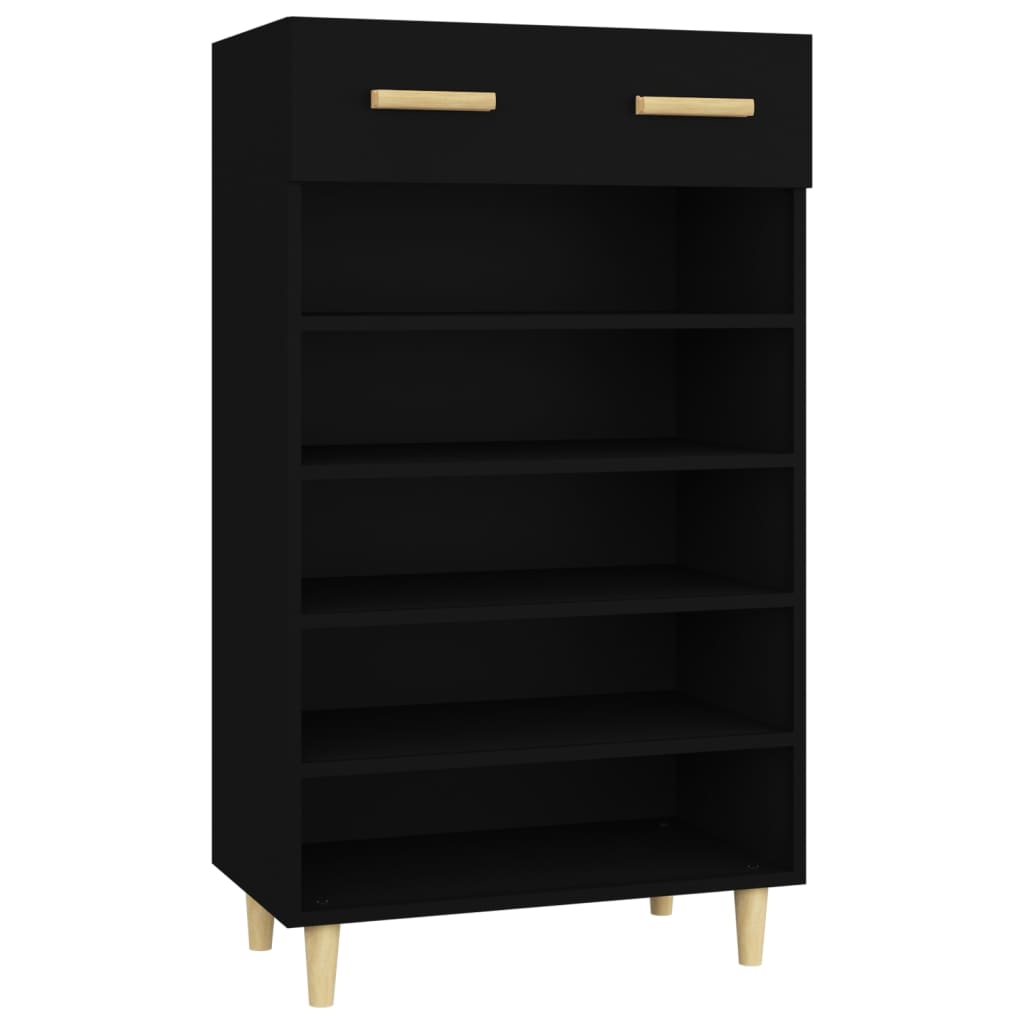 Armoire à chaussures Noir 60x35x105 cm Bois d'ingénierie - XIOS