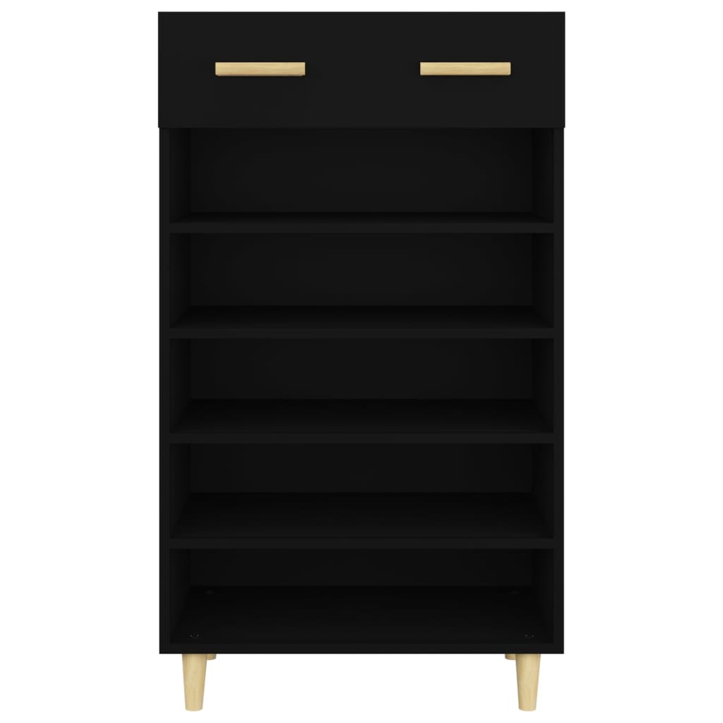 Armoire à chaussures Noir 60x35x105 cm Bois d'ingénierie - XIOS