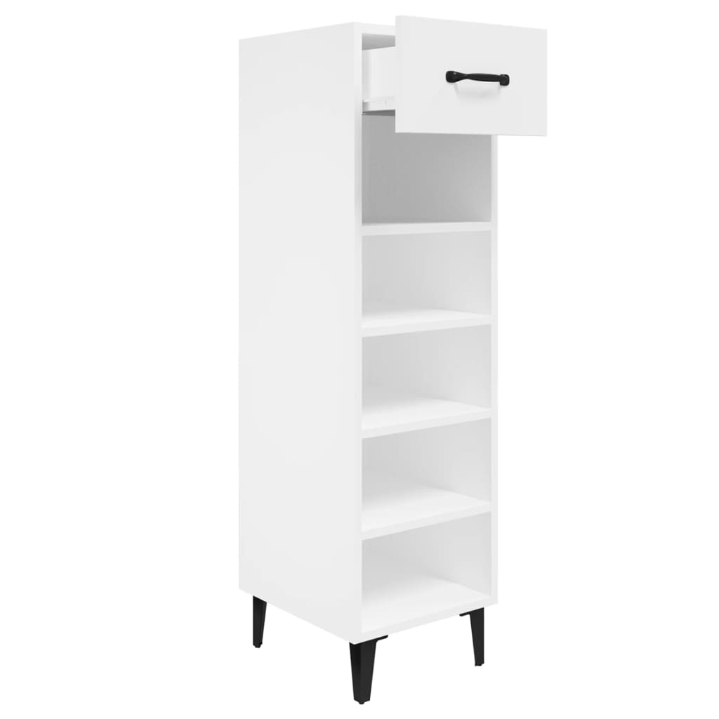 Armoire à chaussures blanc 30x35x105 cm bois d'ingénierie - XIOS