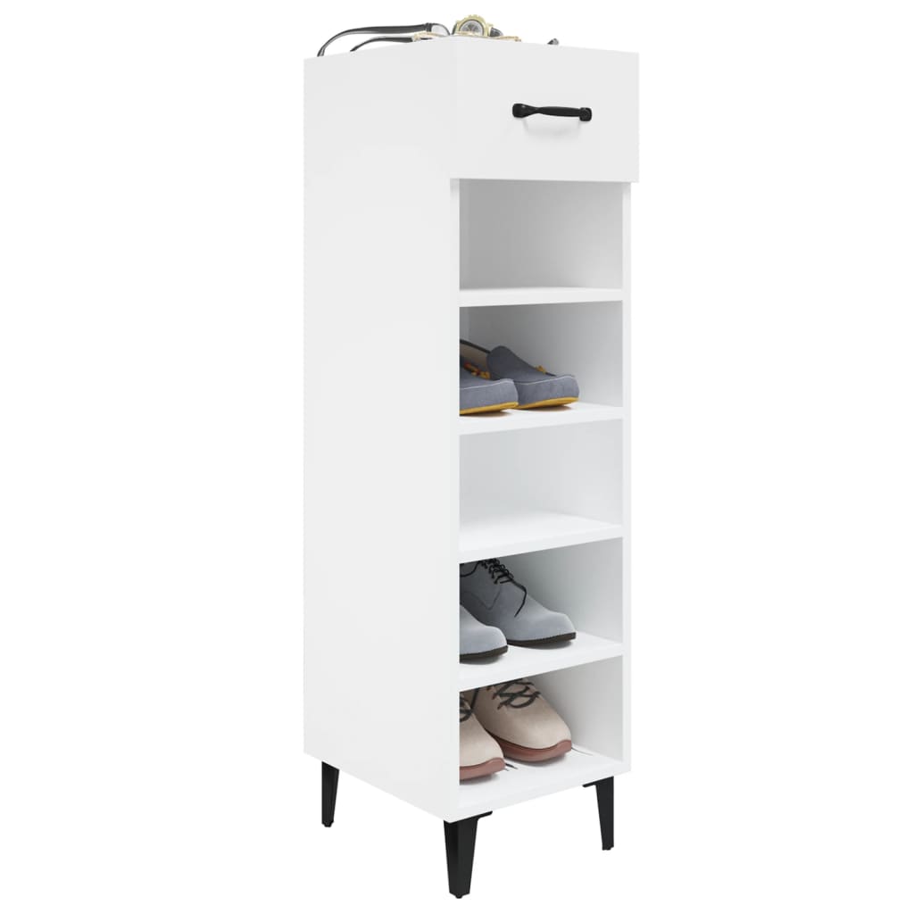 Armoire à chaussures blanc 30x35x105 cm bois d'ingénierie - XIOS