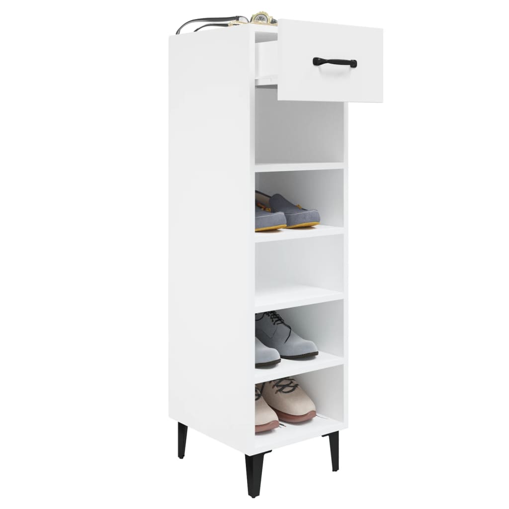 Armoire à chaussures blanc 30x35x105 cm bois d'ingénierie - XIOS