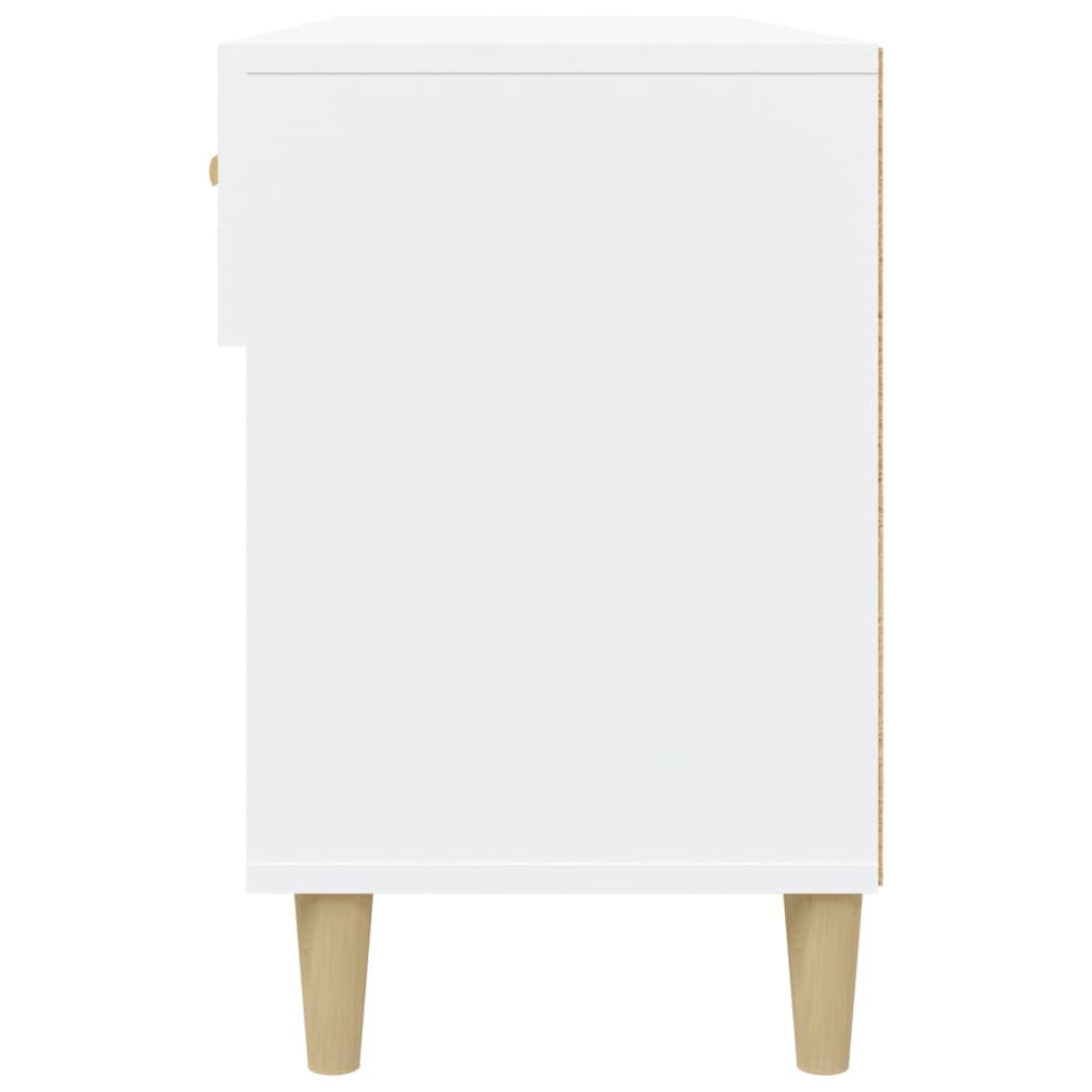 Armoire à chaussures Blanc 102x35x55 cm Bois d'ingénierie - XIOS