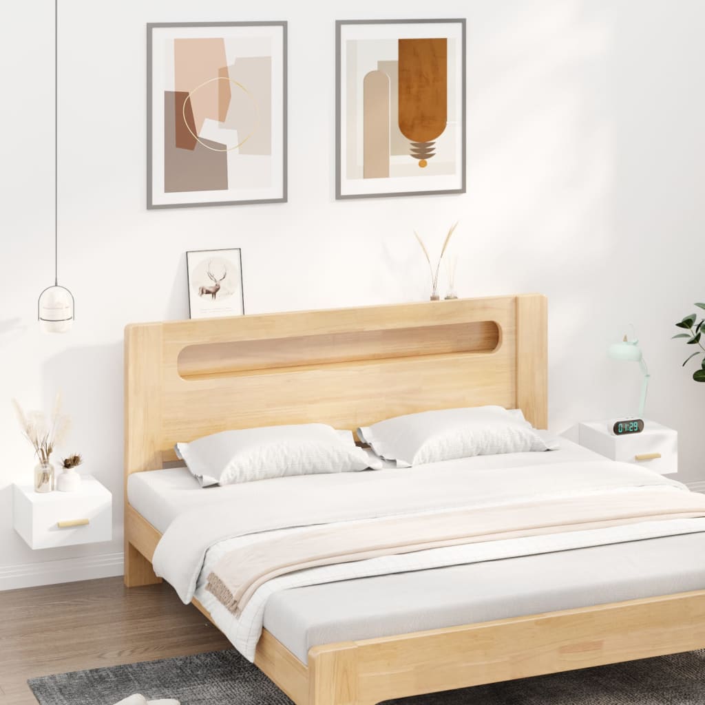 Tables de chevet murales 2 pcs blanc 35x35x20 cm - XIOS