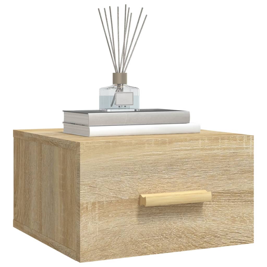 Tables de chevet murales 2 pcs chêne sonoma 35x35x20 cm - XIOS