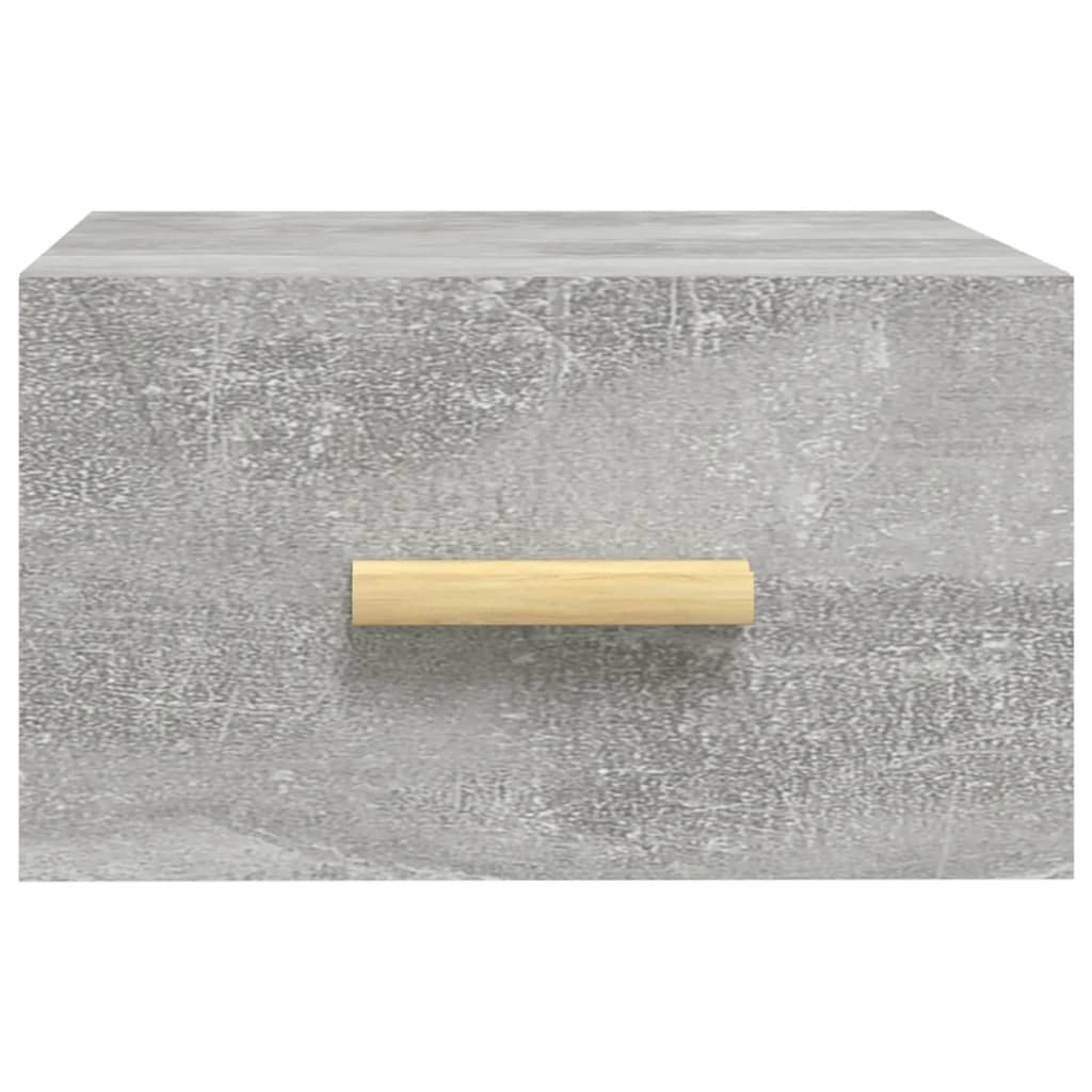Tables de chevet murales 2 pcs gris béton 35x35x20 cm - XIOS