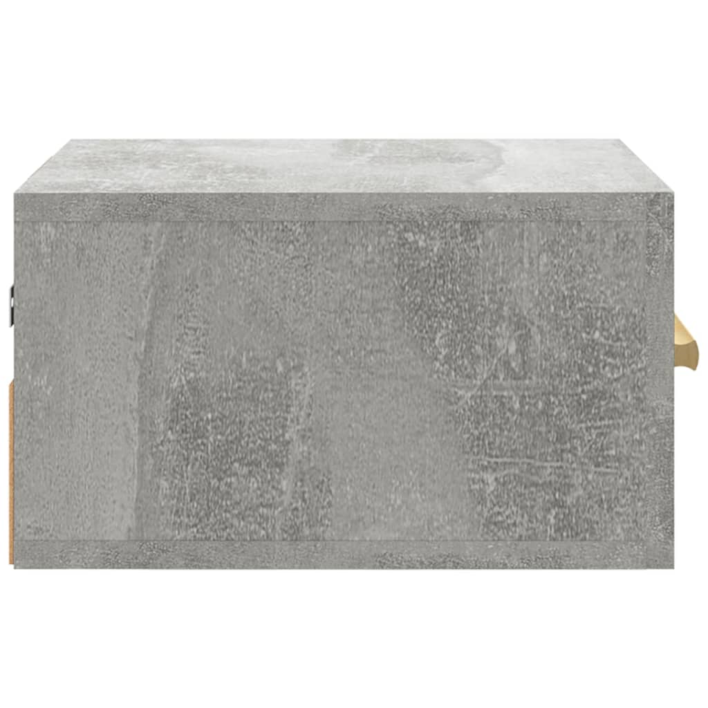 Tables de chevet murales 2 pcs gris béton 35x35x20 cm - XIOS