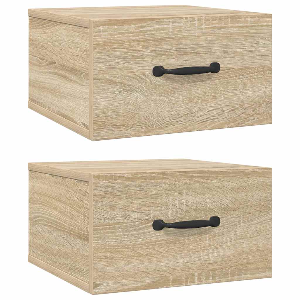 Tables de chevet murales 2 pcs Chêne sonoma 35x35x20 cm - XIOS