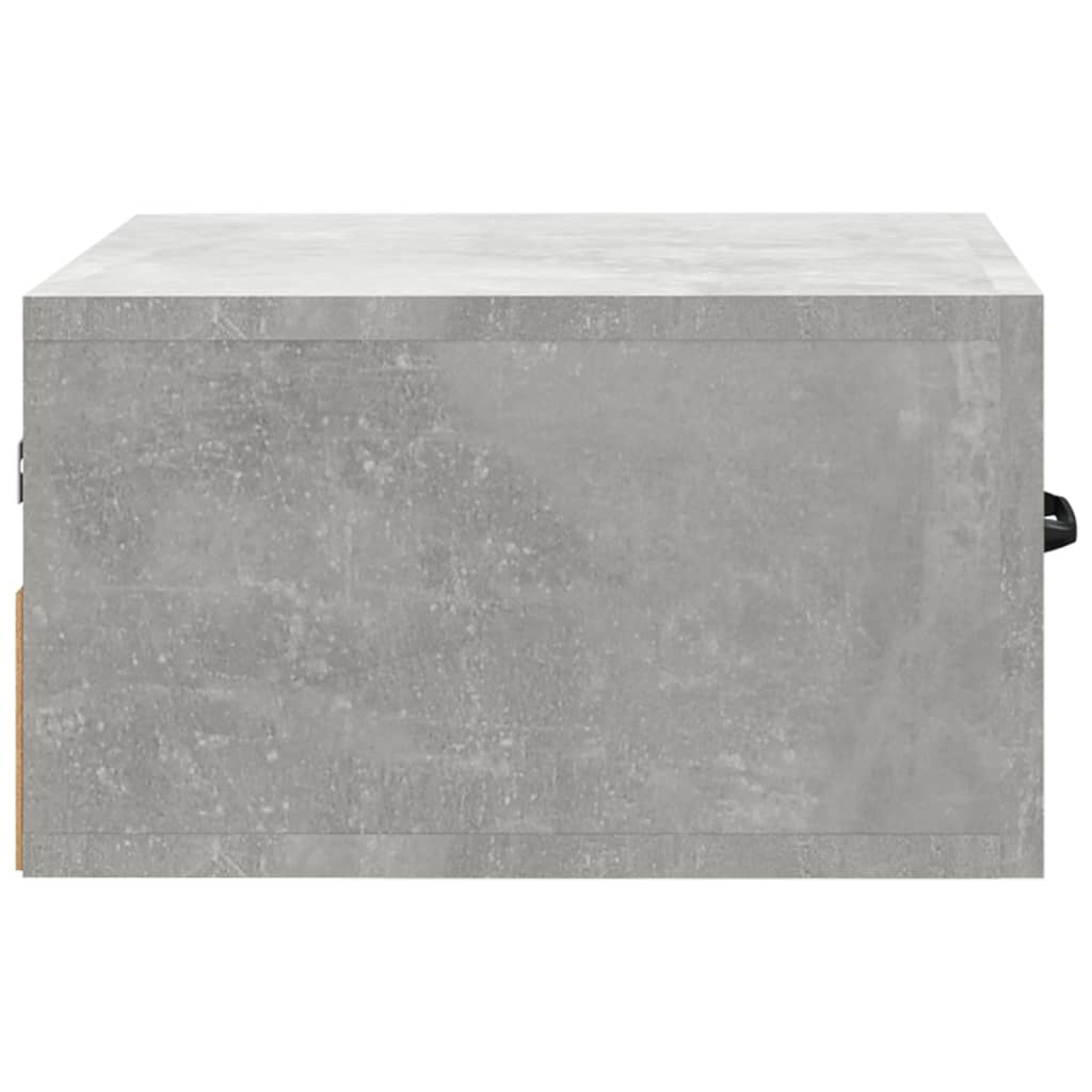 Table de chevet murale Gris béton 35x35x20 cm - XIOS