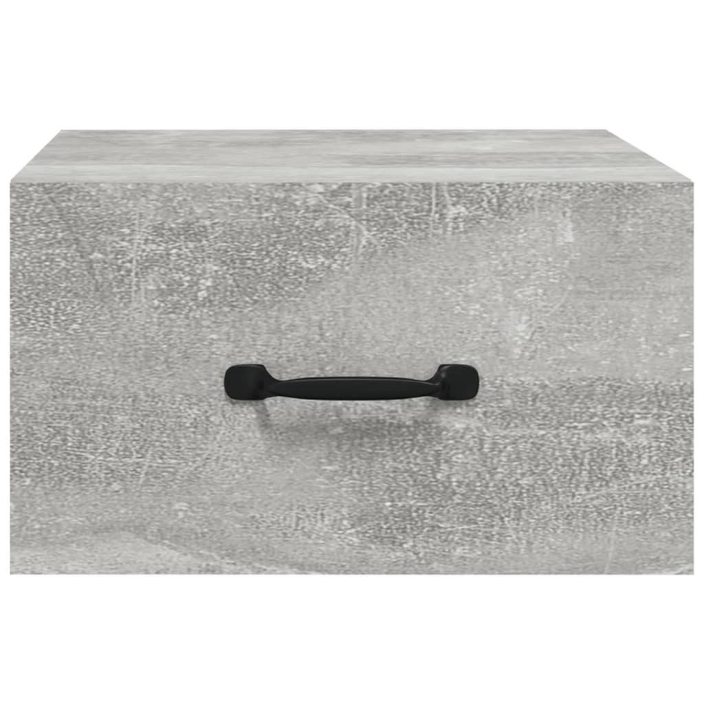 Tables de chevet murales 2 pcs Gris béton 35x35x20 cm - XIOS