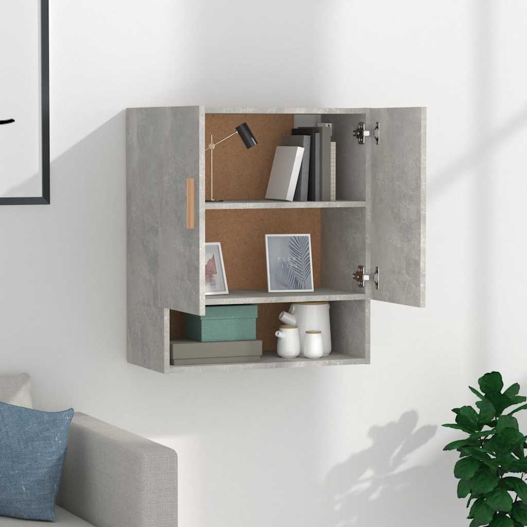 Armoire murale Gris béton 60x31x70 cm Bois d'ingénierie - XIOS